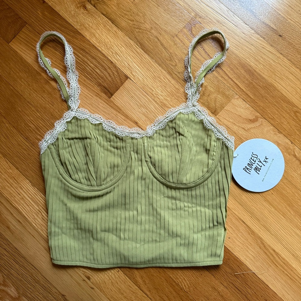 Arielle Green Bustier Top - Princess Polly